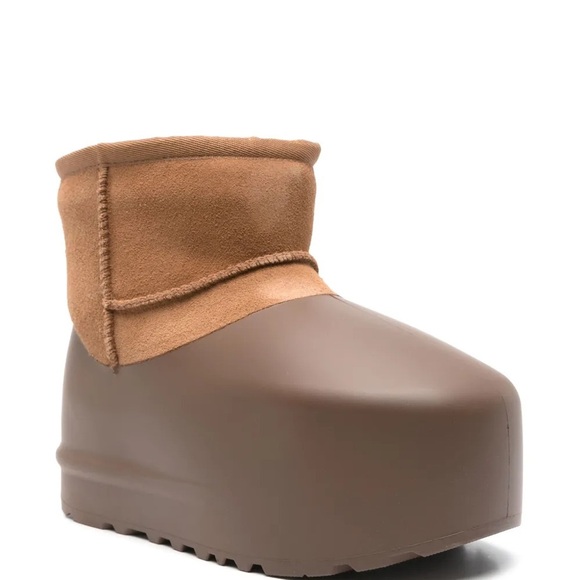 UGG Women's Classic Mini Pumped Molded Chestnut Slip On Boots 1158370 - Picture 2 of 7